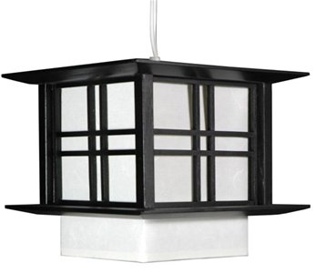 Quality Discount Bargain Lighting 10 Akida Japanese Wood & Rice Paper Hanging Lantern Lamp